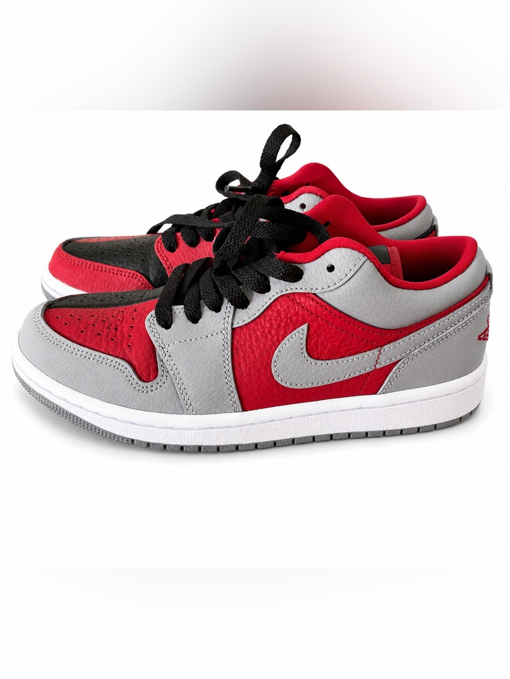Nike Air Jordan 1 Low SE "Split" Gym Red Cement Grey Black Sneakers